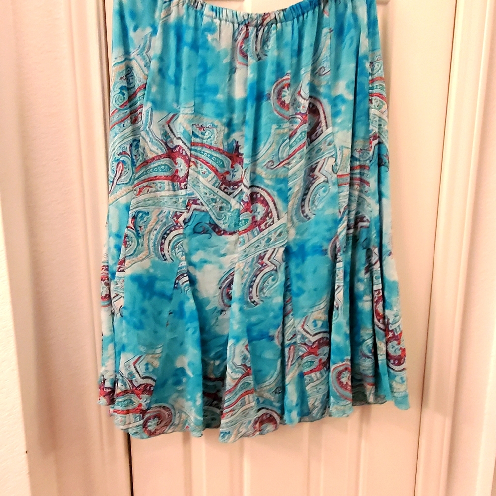 Turquoise skirt Lane Bryant sz 14/16